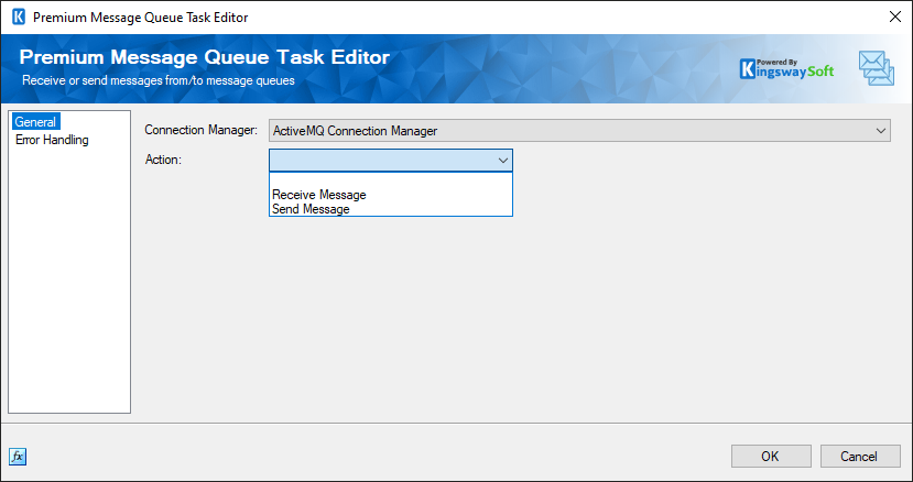 SSIS Premium Message Queue Task Editor - ActiveMQ